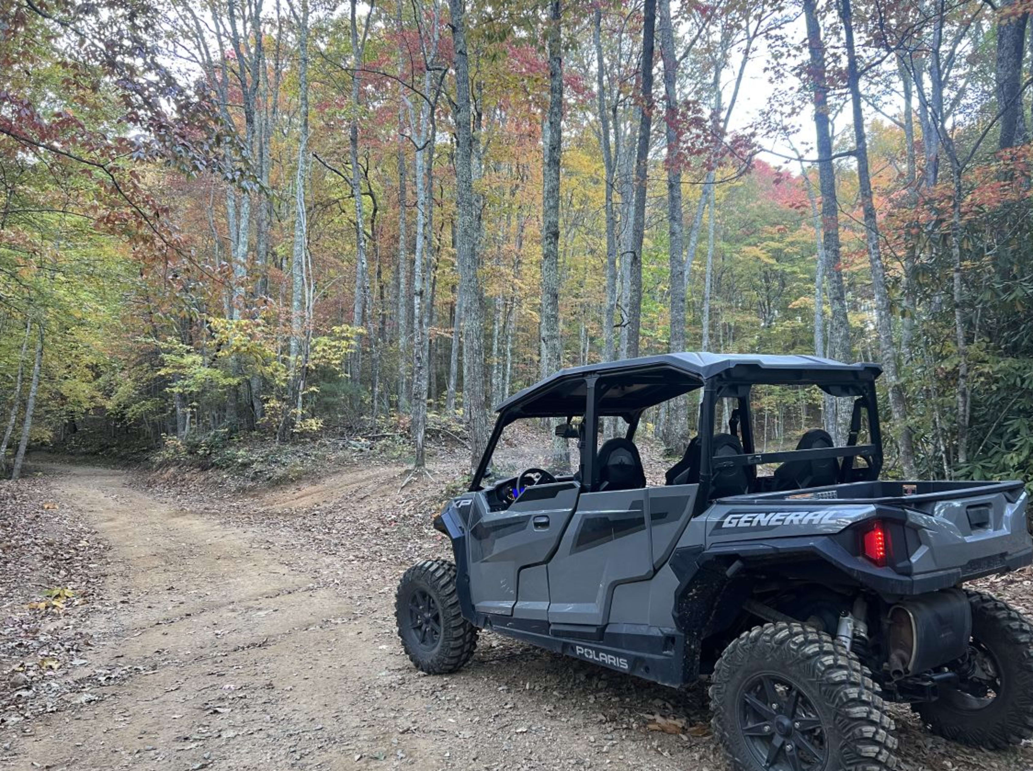 UTV ride in woods