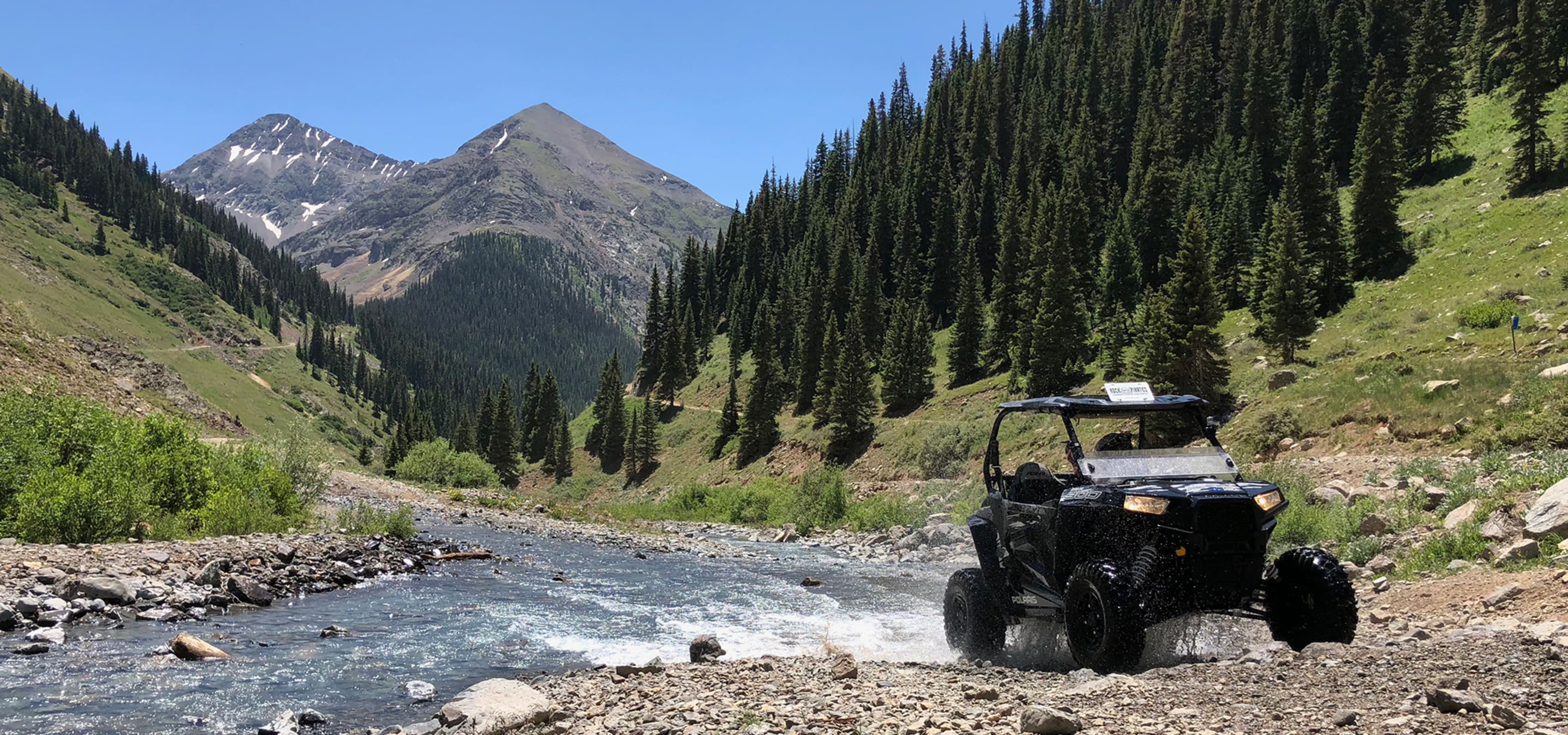 off roading along Alpine Loop in Colorado Rockies