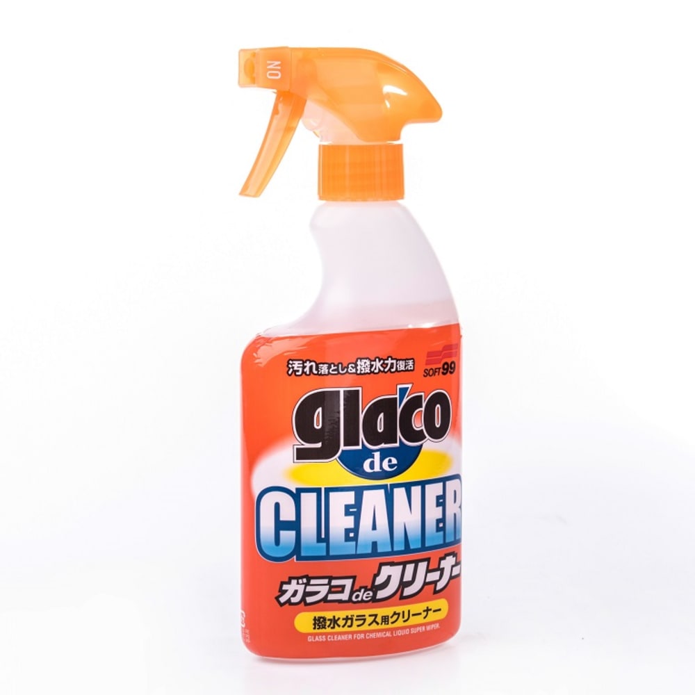 Glassrens med Antirain
Glaco De Cleaner
