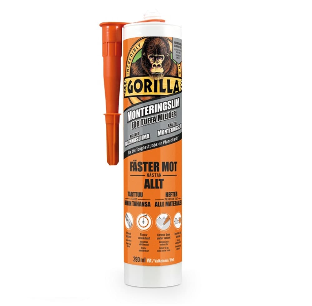 Monteringslim
Gorilla Grab Adhesive