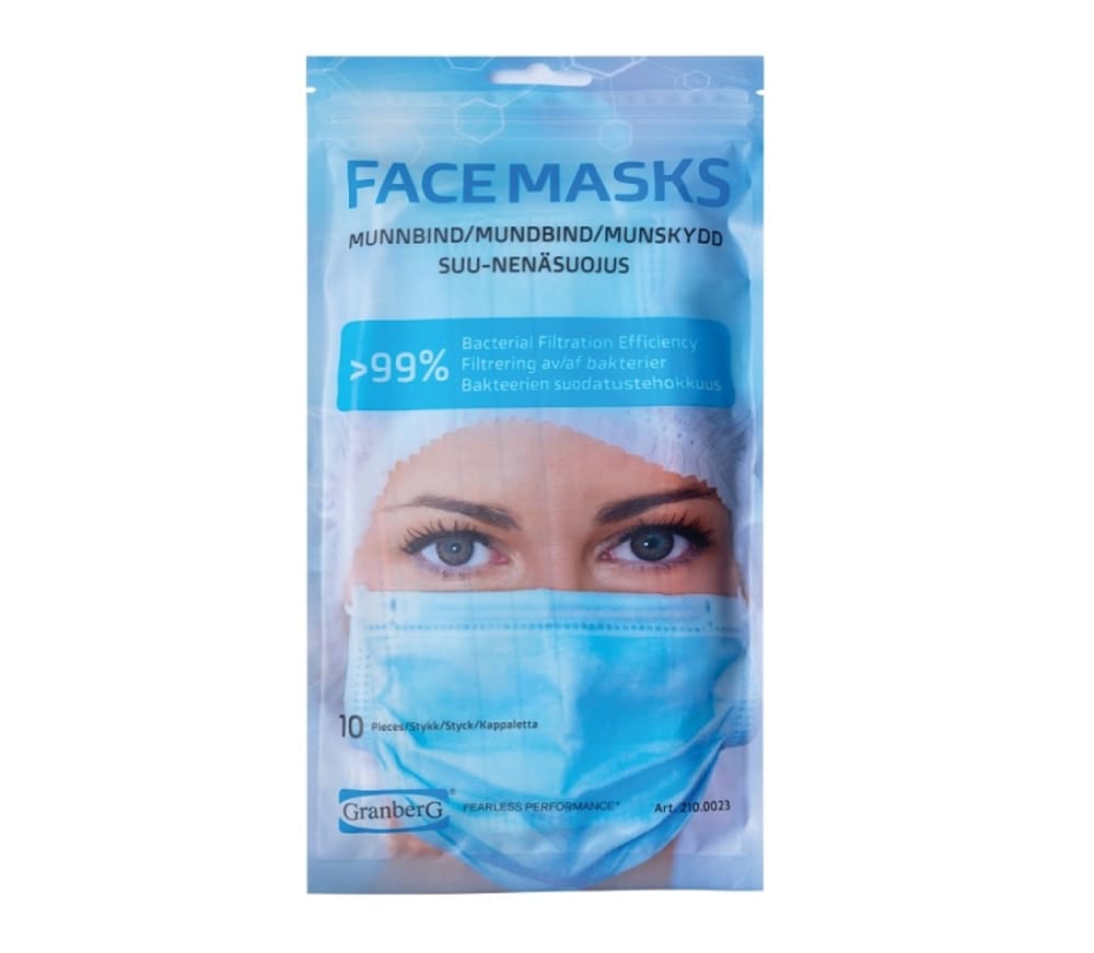 Munnbind 3-lags
10pk