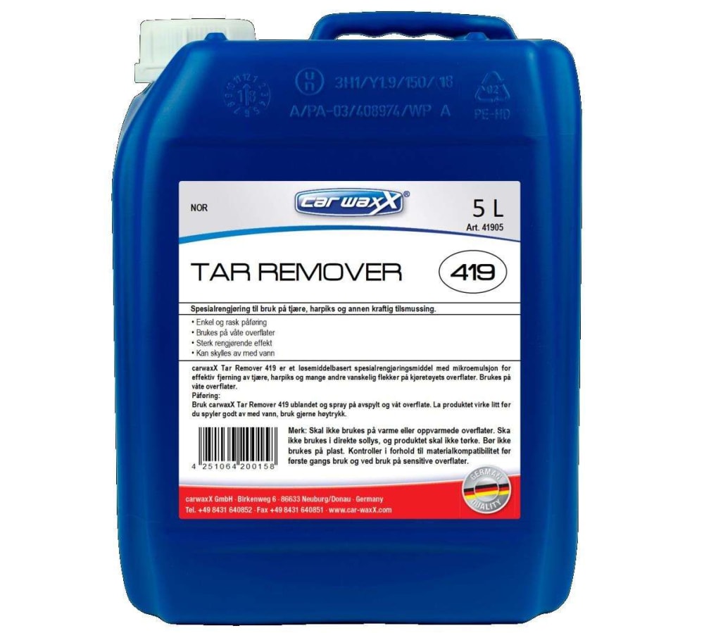 Asfalt og tjærefjerner
Tar Remover 419