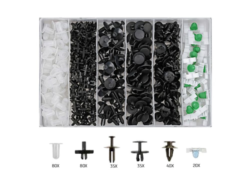 Klipspakke til BMW
290 deler - 6 typer