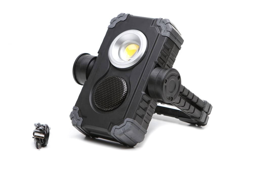 Arbeidslampe 
med høyttaler