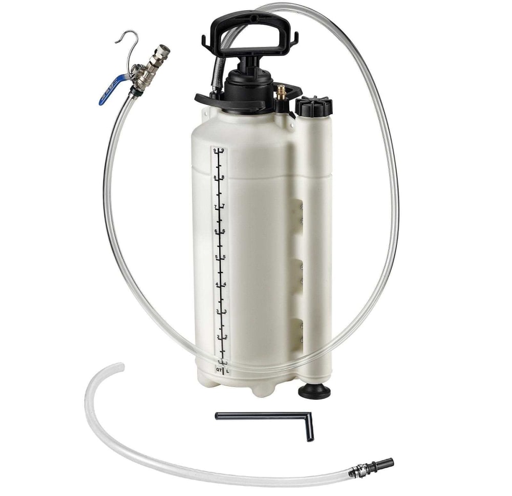 Trykkanne for olje med manometer - 9 liter