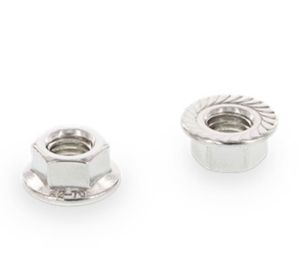 Flensmutter med låsetenner 
KL8, 100 pk