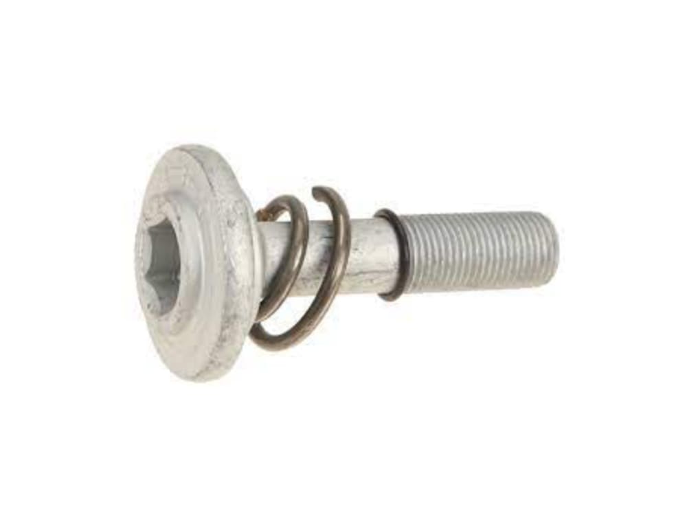 Skrue med trykkfjær