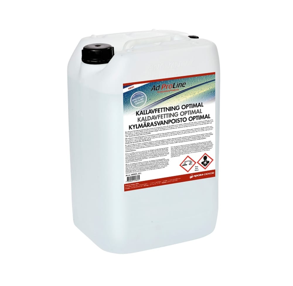 Avfetting
Asfalt og tjærefjerner