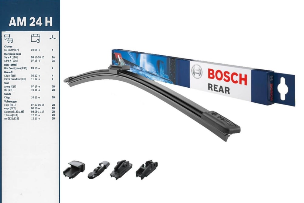 Viskerblad bakrute
Multiadapter