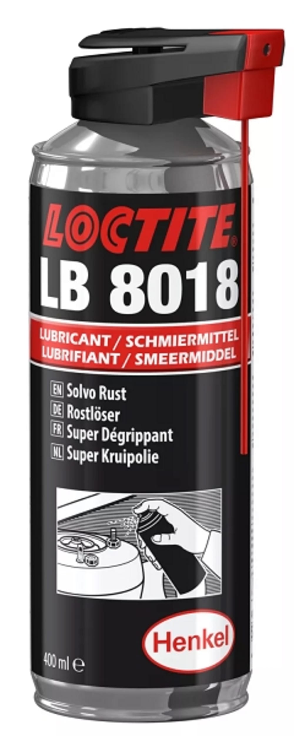 Loctite LB 8018
Smøremiddel, rustfjerner