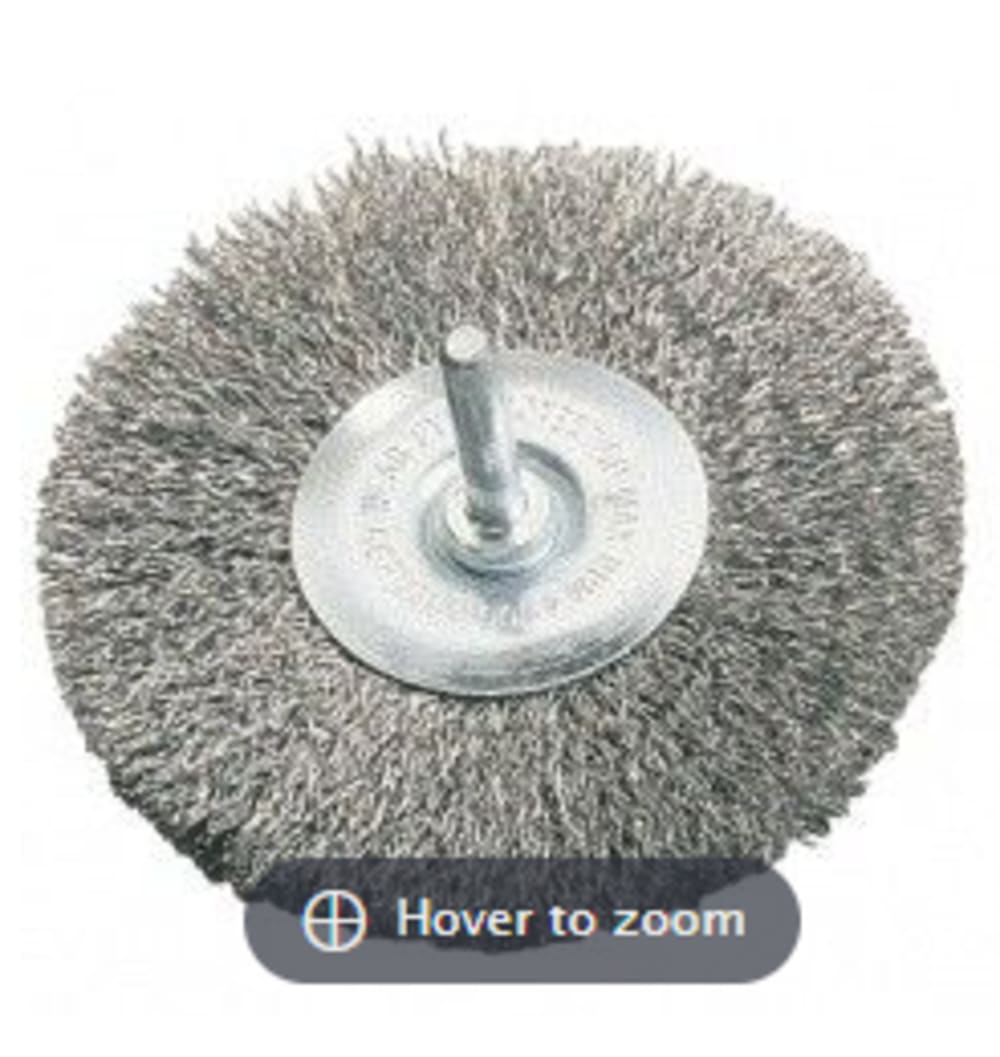 Stålbørste for drill, sirkulær
75mm