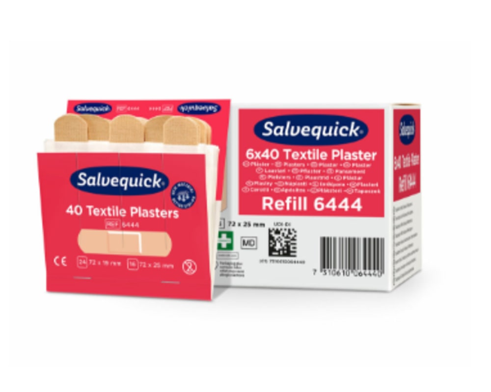 Tekstilplaster refill 6x40stk