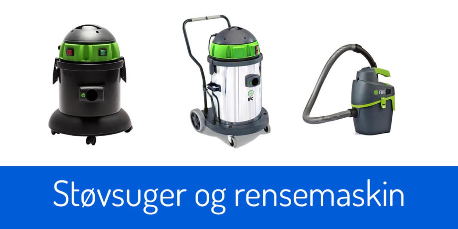 Støvsuger og rensemaskin