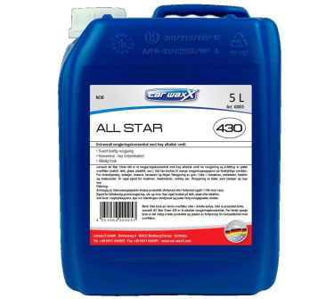 Høyalkalisk forvask<br />Allstar Clean 430