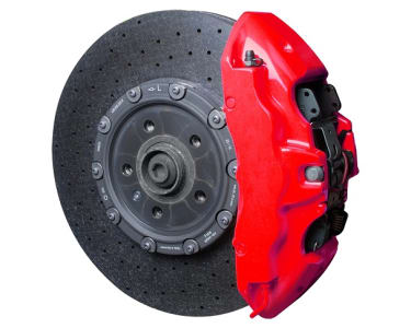 Caliper lakk sett rød<br />NEON Red