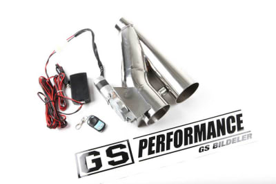 Elektronisk Bypass eksos<br />fastmontert spjeld