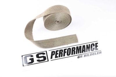 GS-performance varme bandasje 800`C 50mm 15meter Hvit