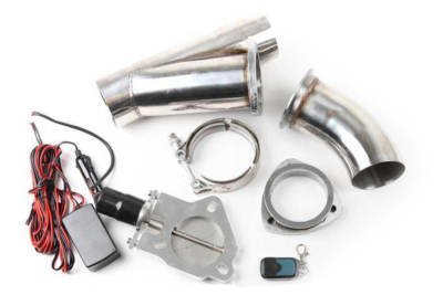 Elektronisk Bypass eksos<br />løs flens med spjeld og rør