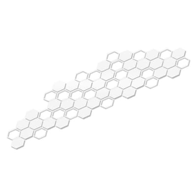 Foliatec Car design sticker Hexagon - White matt