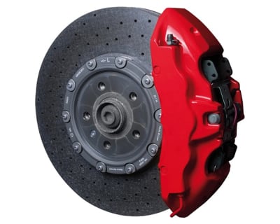 Caliper lakk sett rød<br />Racing Rosso