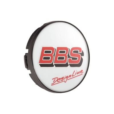 BBS 2D Center Cap embossed silver with Logo Red/Black/Gray