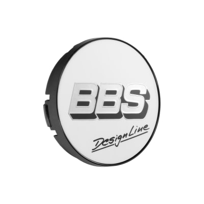 BBS 2D Center Cap embossed silver with Logo Black/Gray