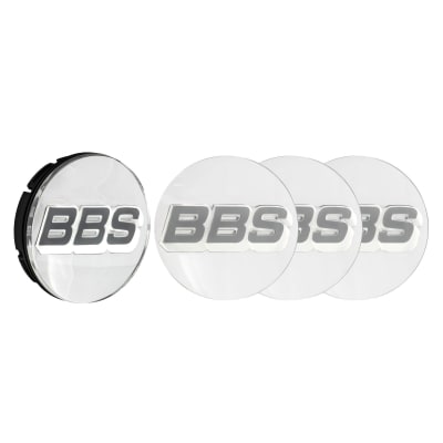 BBS Rotating 3D Center Cap chrome with Logo Gray/White