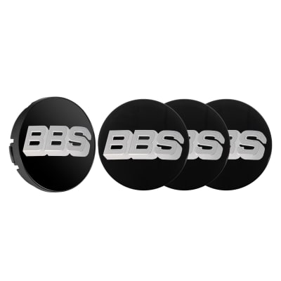 BBS Standard Center Cap black with 2D-Logo silver