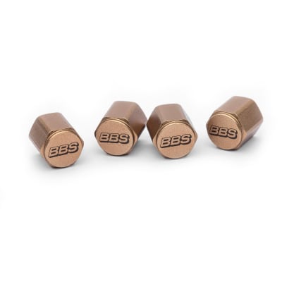 BBS Aluminium Valve Cap bronze with lasered Logo