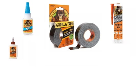 Tetning, lim og tape