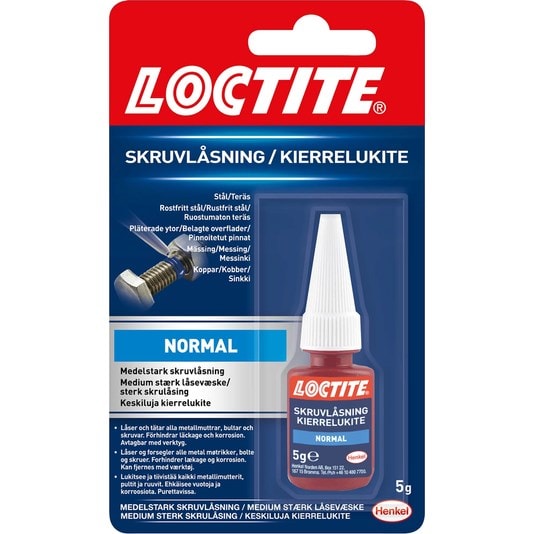 Loctite 243 <br />Medium skruelåsing