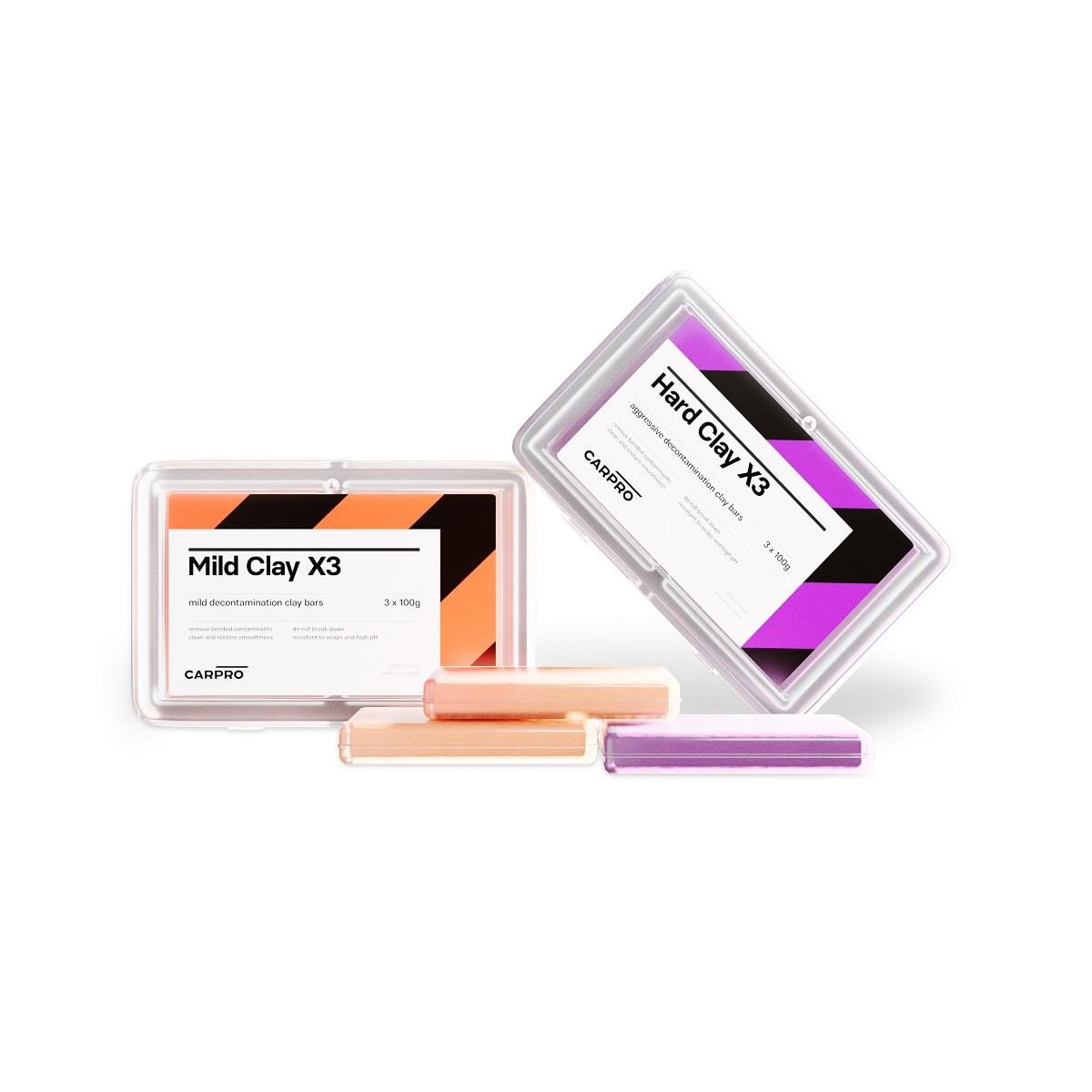 CARPRO 3clay bars HARD 1set