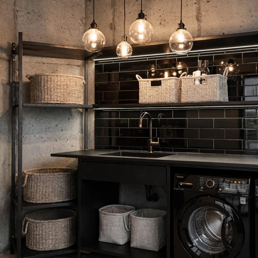 Industrial Grit Meets Midnight Chic