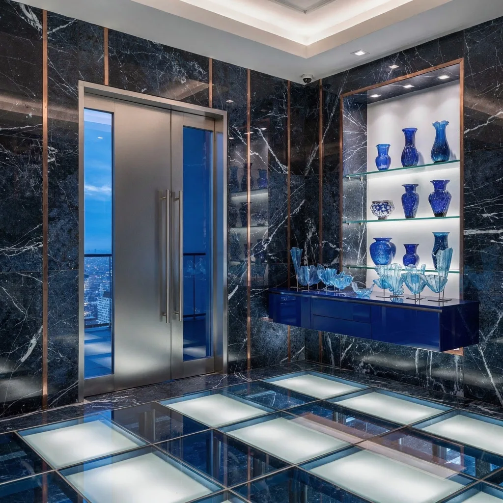 Go Monolithic With Navy Marble