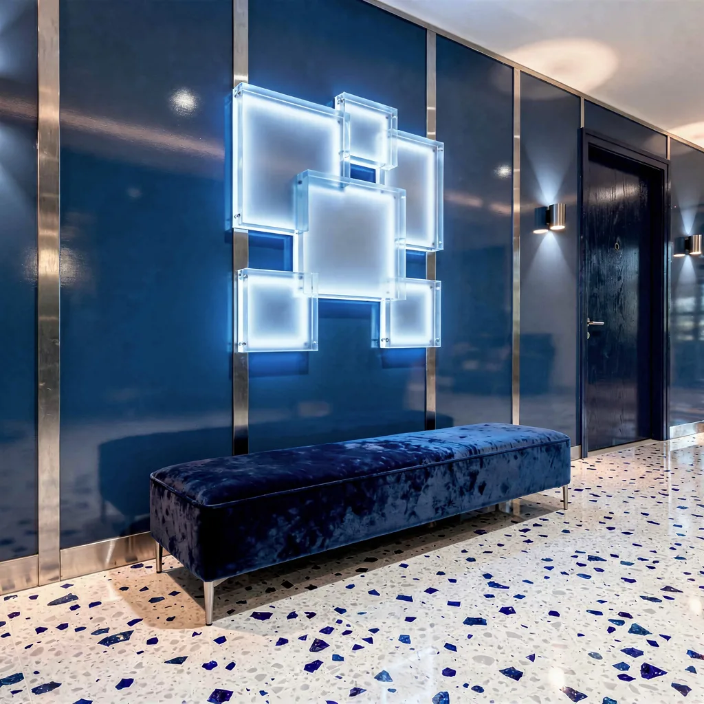 Clad Your Walls in Matte Ultramarine Resin