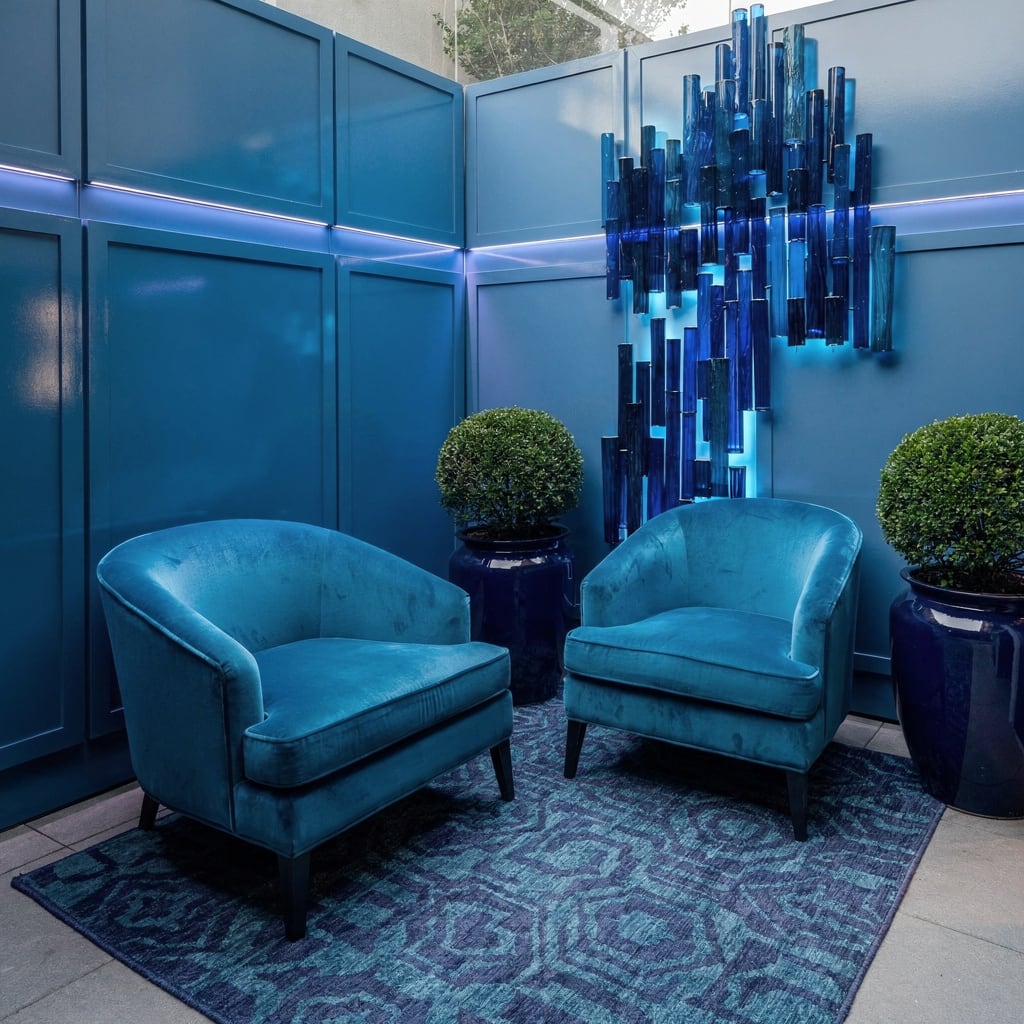 Get Moody with Lacquered Walls & Velvet