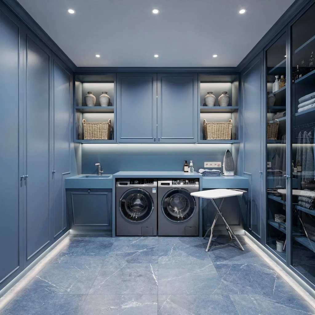 Build Alcoves with Matte Baltic Blue