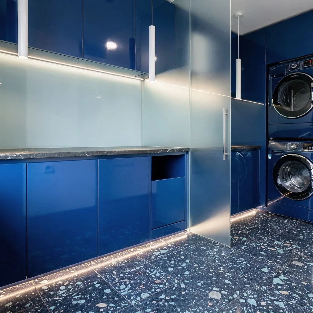 Embrace the Dark Side with Cobalt and Terrazzo