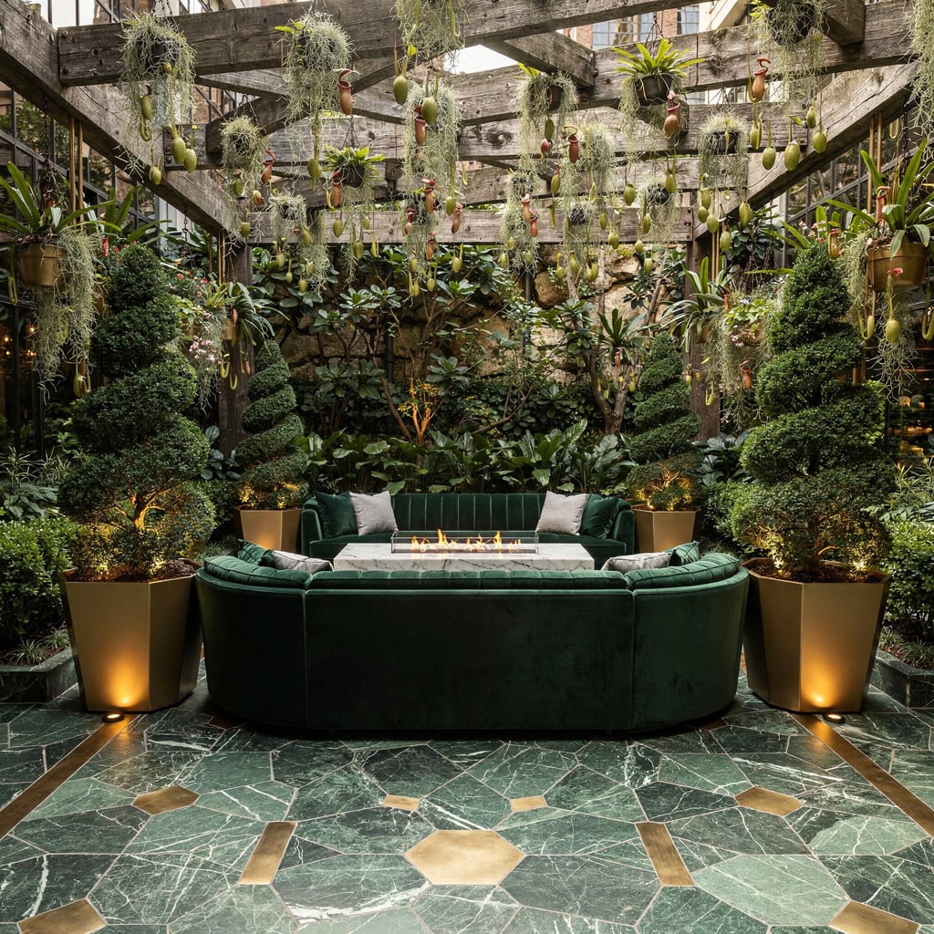 Gothic Garden Courtyard