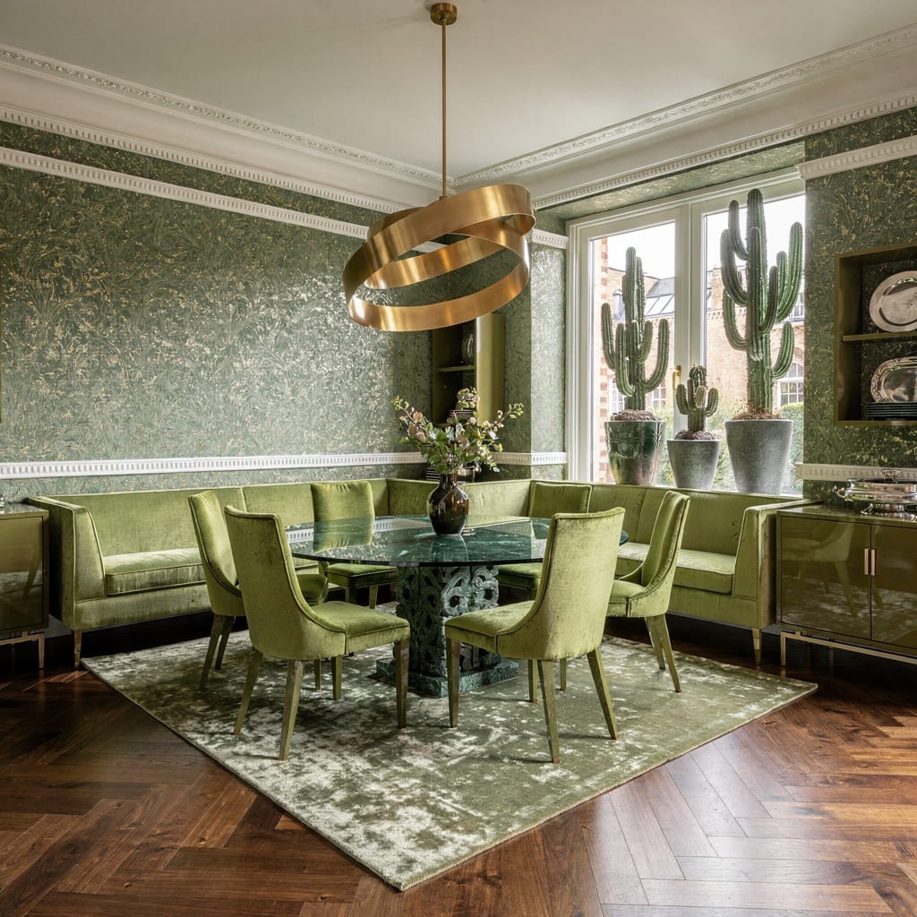 Metallic Shimmer & Glass