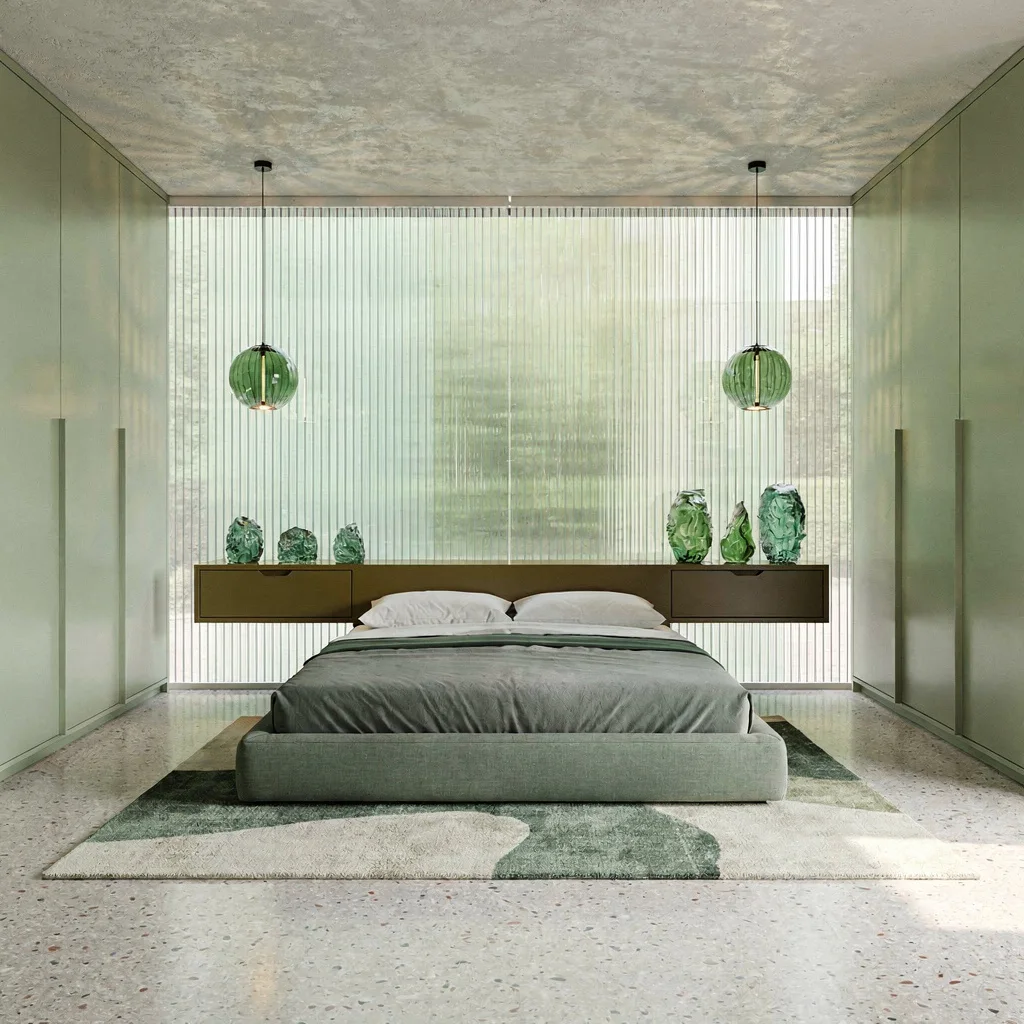 Play with Translucent Green Glass