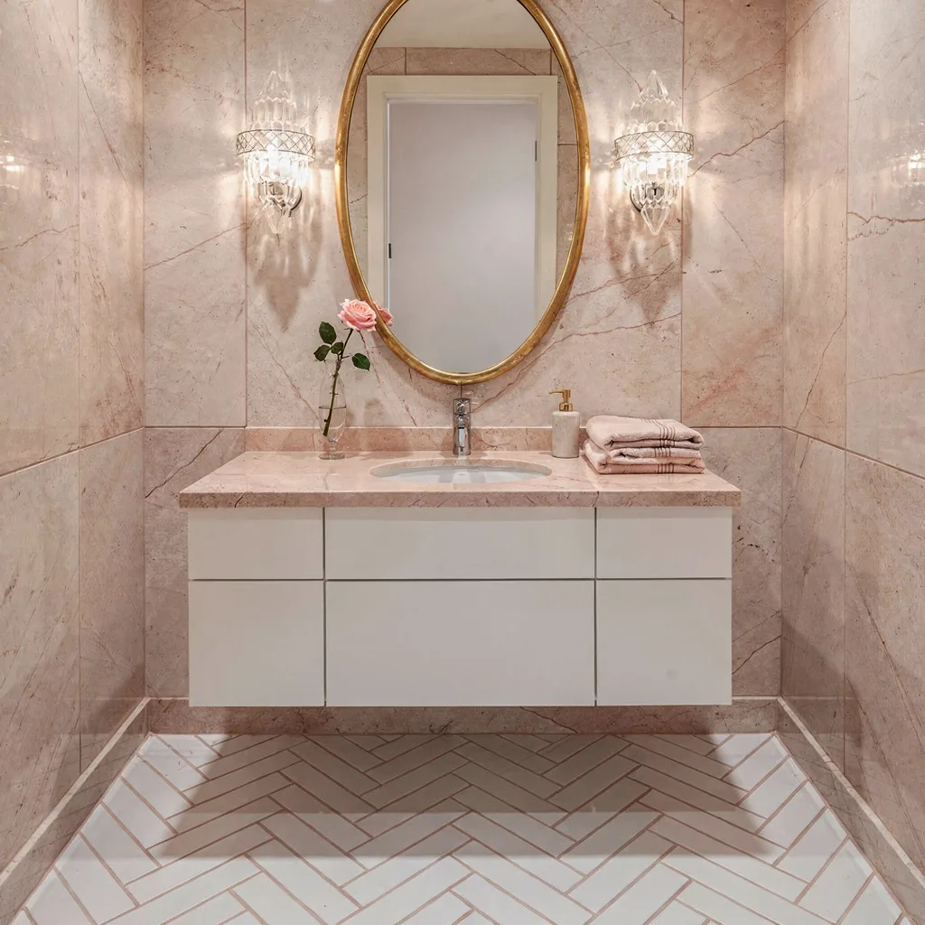 Create Subtle Glam with Book-Matched Marble