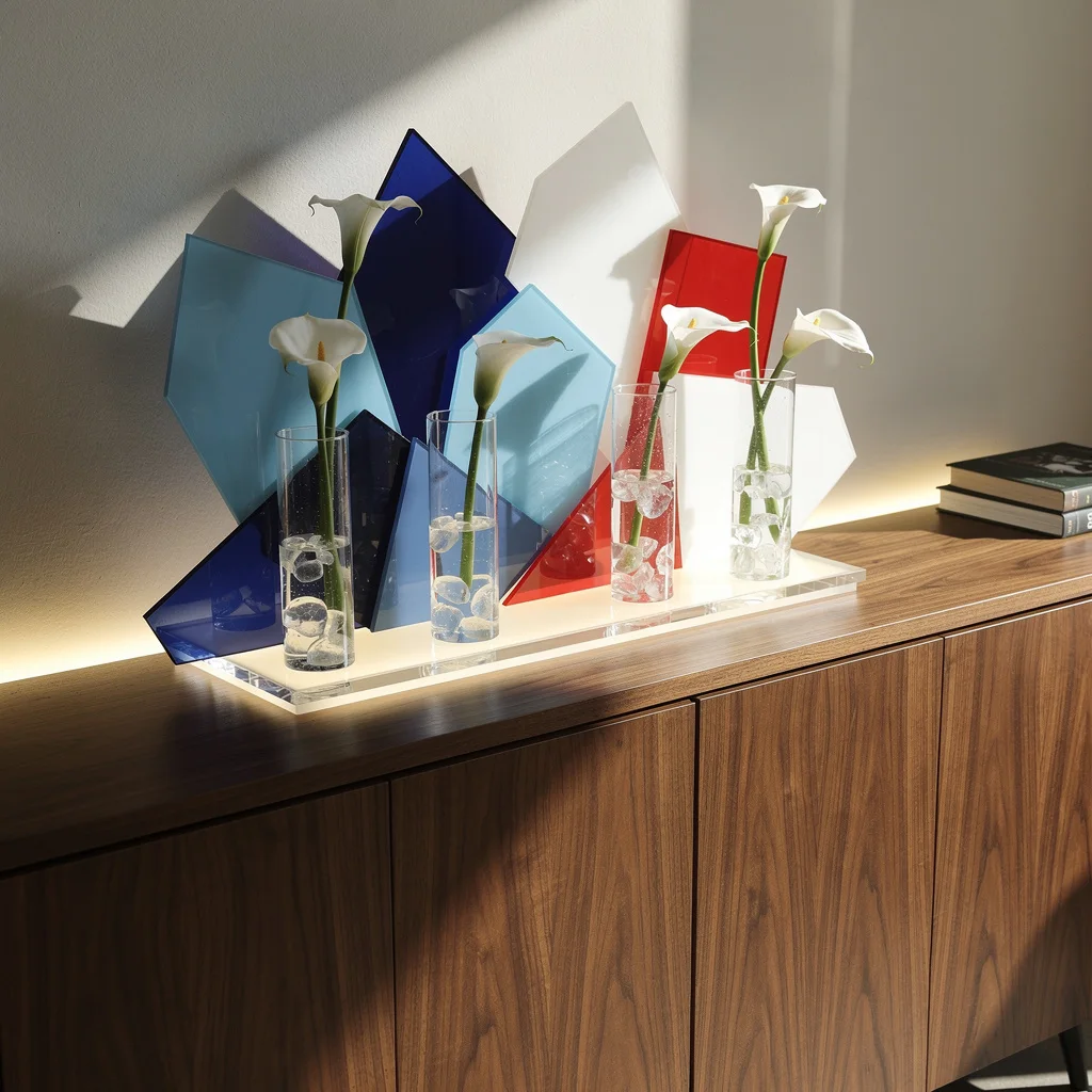 Acrylic Geometry Layering—It’s Entryway Magic