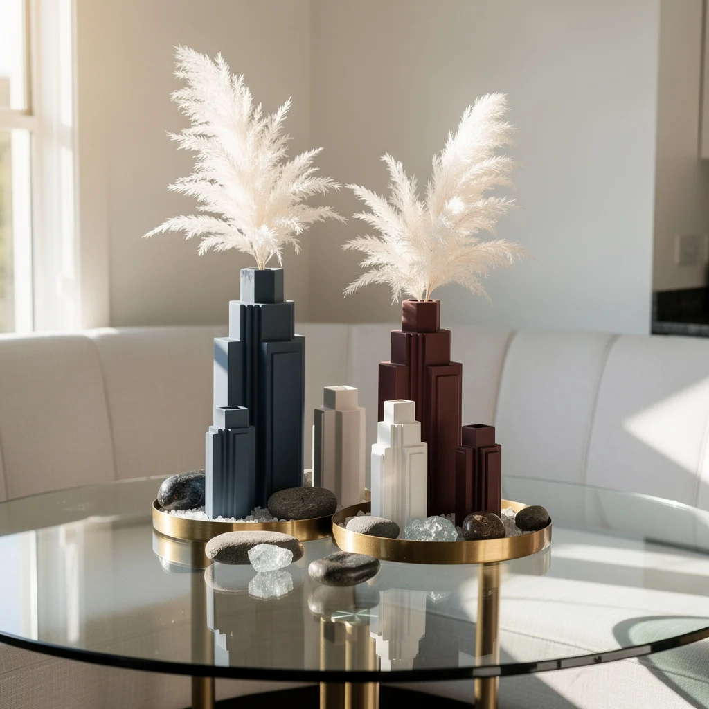 Architectural Porcelain Towers—Breakfast Nook Glow-Up