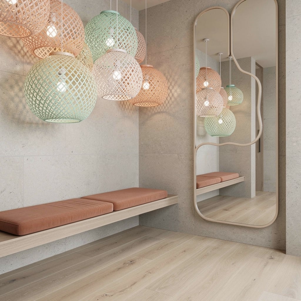 Gradient Goals: Bamboo Lanterns for Your Entryway