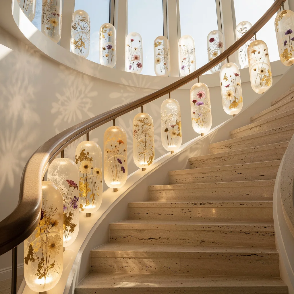 Stairwell Swank: Botanical Lanterns That Actually Impress