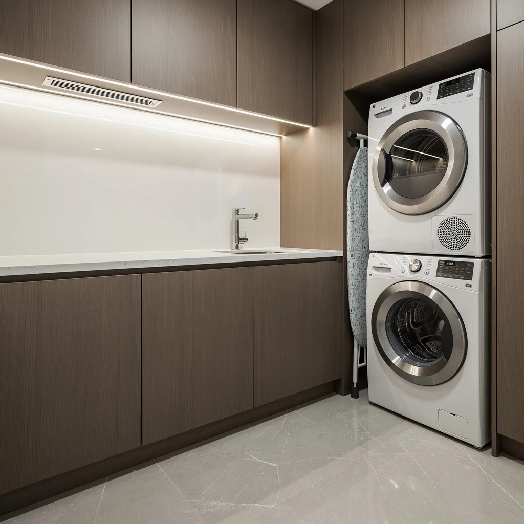 Ultra-Modern Magic: Handleless Walnut and Quartz, Baby