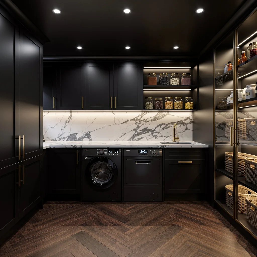 Drama Queen: Black Cabinets, Brass, and Marble—Just Own It