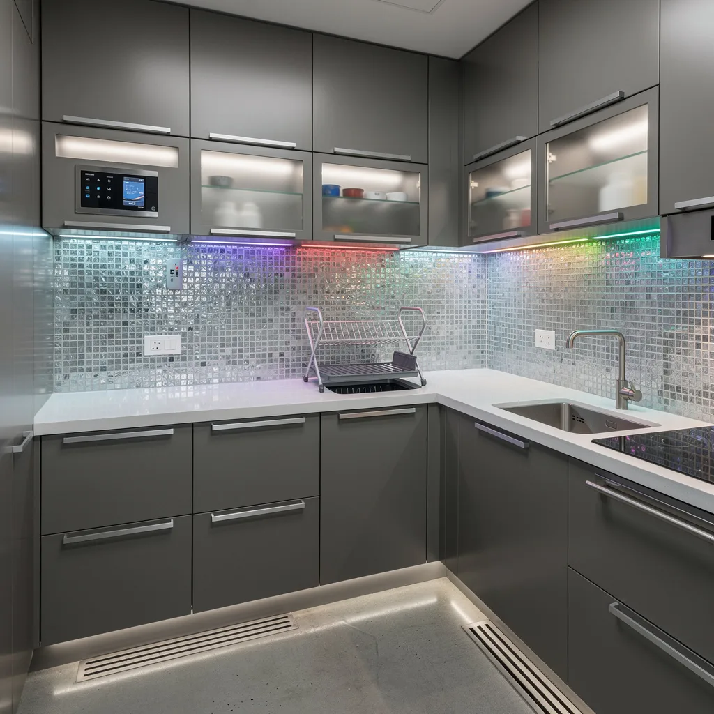 Future-Proof: Grey Cabinets, Smart Tech, and LED Everything