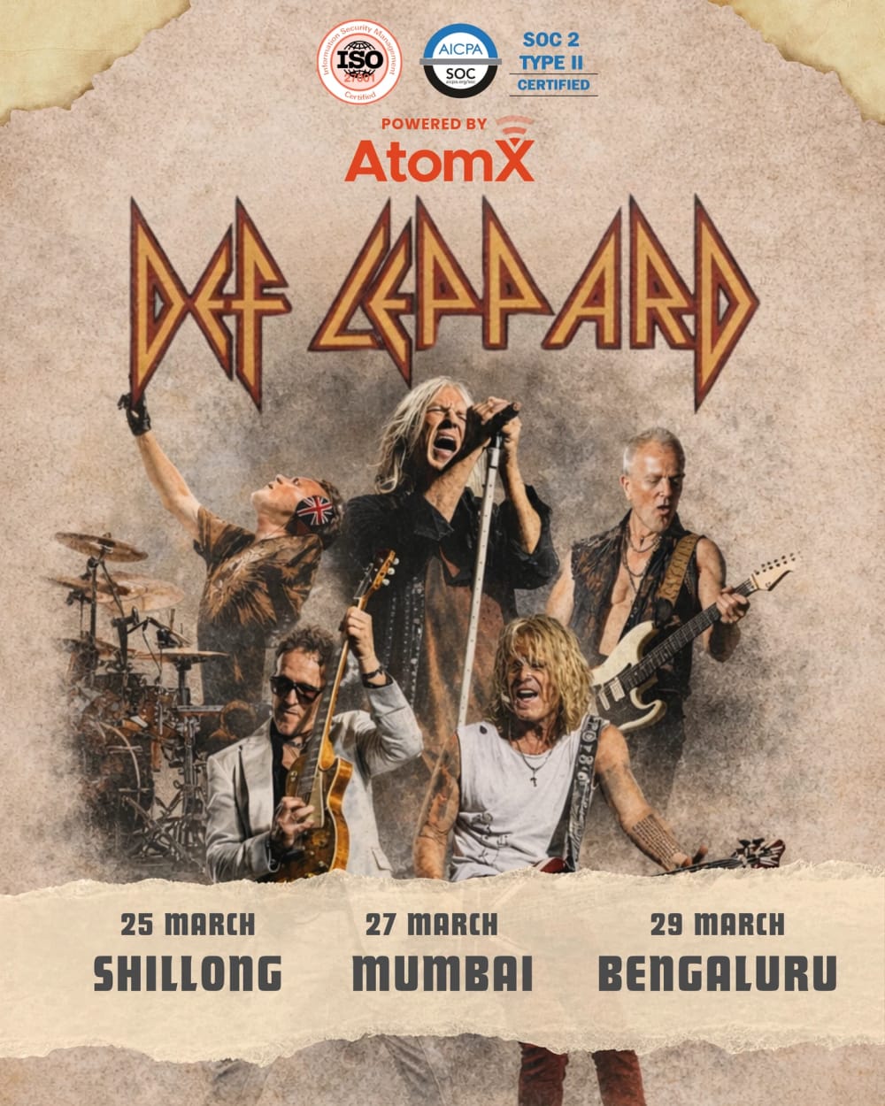 Def Leppard festival main stage — event tech case study with AtomX cashless payment success